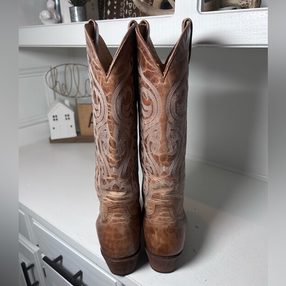 Shyanne Women’s Western Boots Size 8B Brown Leather Embroidered Cowboy Boots - Picture 3 of 8